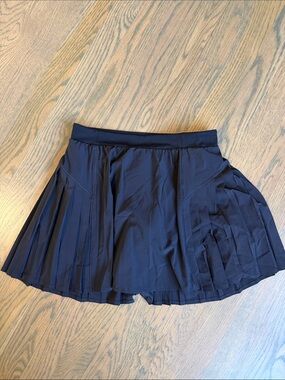 SPANX Black Pleated Tennis Mini Skirt